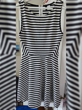 Women's sleeveless Breton striped mini dress by Divided - S